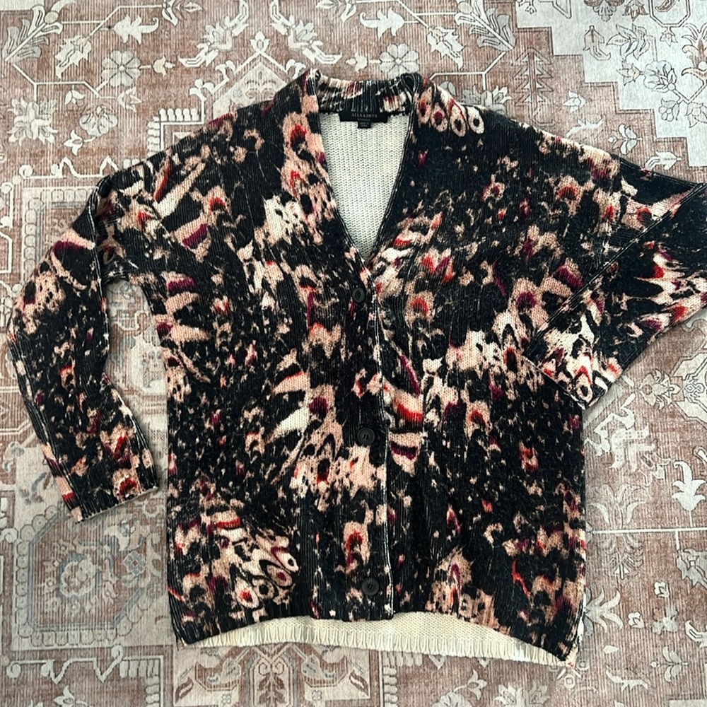 All saints cardigan cashmere blend